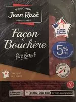 Mängden socker i Steaks hachés façon bouchère pur bœuf 5%