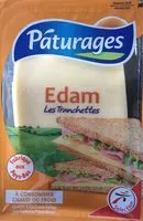 Mängden socker i Edam, les tranchettes