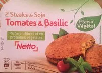 Mängden socker i Steaks de soja tomates et basilic