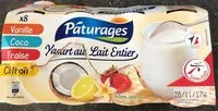 Mängden socker i Yaourt au lait entier (arômes naturels)