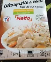 Mängden socker i Blanquette de veau riz et cèpes