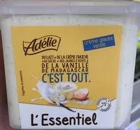Mängden socker i Adélie L'Essentiel Crème glacée vanille le bac de 500