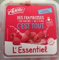 Mängden socker i L'essentiel - sorbet framboise