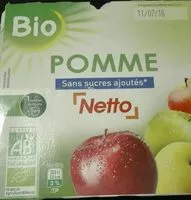 Mängden socker i Compote de pommes bio sans sucres ajoutés