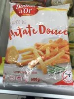 Mängden socker i Frites de patate douce