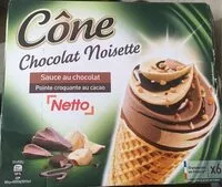 Mängden socker i Cône chocolat noisette