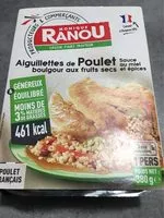 Mängden socker i Aiguillettes de poulet Boulgour aux fruits secs Sauce au miel et épices