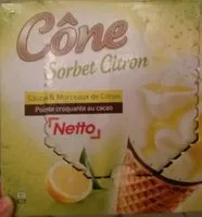 Mängden socker i Cône sorbet citron
