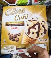 Mängden socker i Cône café sauce au café pointe croquante au cacao - Netto - 422g 720 ml (6x120ml)