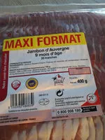 Mängden socker i Jambon d'Auvergne 9 mois d'âge
