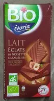 Mängden socker i Chocolat lait éclats de noisettes caramélisées