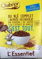 Mängden socker i L'essentiel - céréales billes chocolatées
