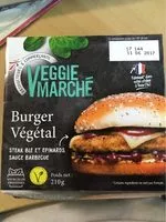 Mängden socker i Burger végétal sauce barbecue
