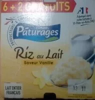 Mängden socker i Riz au Lait Saveur Vanille (6+2 Gratuits)