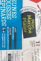 Mängden socker i Jeunes pousses d'epinards