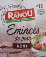 Mängden socker i Émincés de porc rôtis