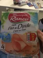 Mängden socker i Mon filet de dinde doré au four