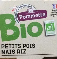 Mängden socker i Pommette bio petits pois maïs riz