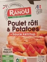 Mängden socker i Poulet rôti & Potatoes + Sauce Ketchup