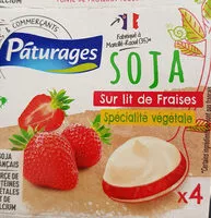 Mängden socker i Soja sur lit de fraises