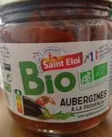 Mängden socker i Aubergines à la provençale bio
