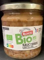 Mängden socker i Saucisses lentilles Bio