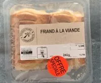 Mängden socker i Friand a la viande