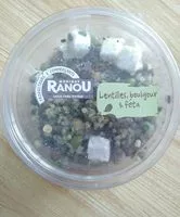 Mängden socker i Salade composée lentilles, boulgour et fêta