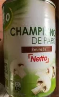 Mängden socker i Champignons de Paris Emincés