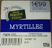 Mängden socker i Myrtilles