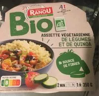 Mängden socker i Assiette végétarienne de légumes et de quinoa