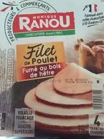 Mängden socker i Filet de poulet fumé au bois de hetre