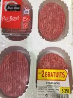 Mängden socker i Steak Hachés Jean rozé