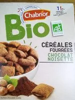 Mängden socker i Céréales fourrées chocolat noisette bio