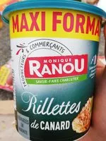 Mängden socker i Rillettes de canard