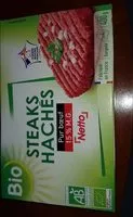 Mängden socker i Steaks hachés pur boeuf netto bio