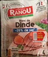 Mängden socker i Blanc de dinde -25% de sel