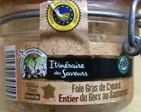 Mängden socker i Foie gras de canard entier du Gers au Sauterne