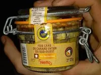 Mängden socker i Foie gras de canard entier du sud-ouest
