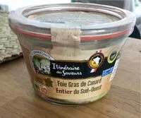 Mängden socker i Foie gras de canard entier du sud ouest