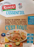 Mängden socker i filet de saumon, riz