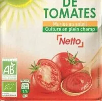 Mängden socker i Coulis de tomates bio