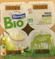 Mängden socker i Yaourt brassé poire vanille BIO