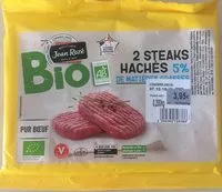 Mängden socker i 2 steaks Haché 5% bio