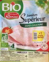 Mängden socker i Jambon superieur sans couenne