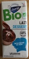 Mängden socker i Chocolat au lait dessert bio