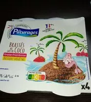 Mängden socker i Brassés au lait de coco, fraise-framboise