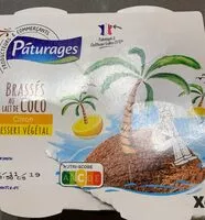 Mängden socker i Brassé au lait de coco citron