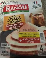 Mängden socker i Filet de poulet fumé au bois de hêtre