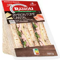 Mängden socker i Sandwich jambon fume cantal - pain de campagne